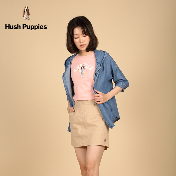 Hush Puppies 襯衫 女裝開襟寬袖連帽牛仔襯衫 product thumbnail 3