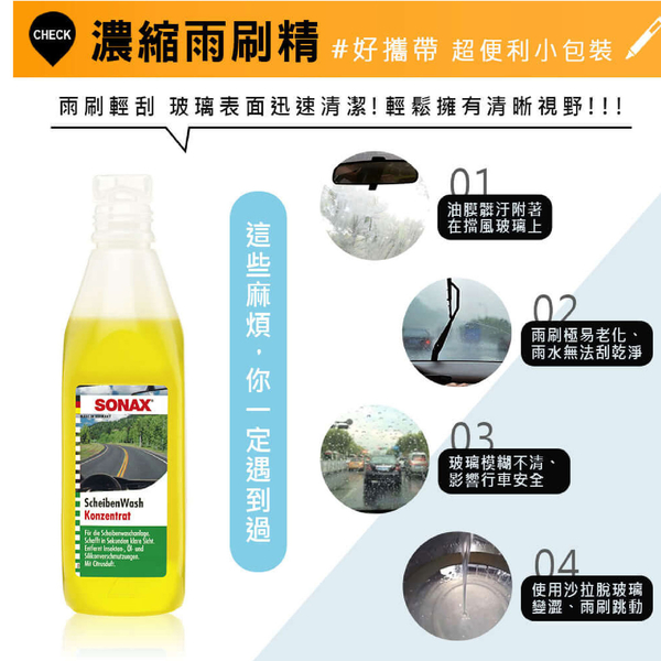 SONAX 濃縮雨刷精 200ml product thumbnail 3