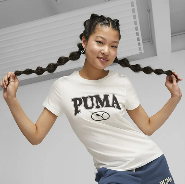 PUMA 短T SQUAD 基本系列 白 LOGO 短袖 T恤 短袖 休閒 女 67661165 product thumbnail 2