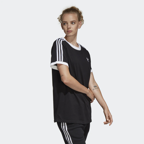 ★現貨在庫★ Adidas 3-Stripes Tee 女裝 短袖 休閒 純棉 黑【運動世界】CY4751 product thumbnail 4