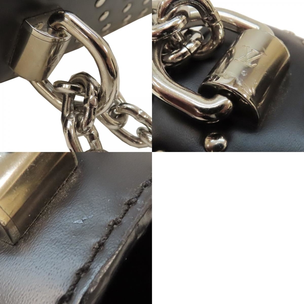 【二手名牌BRAND OFF】LOUIS VUITTON 路易威登 棕色 黑色 PVC塗層帆布 Twist MM 鉚釘 肩背包 product thumbnail 10