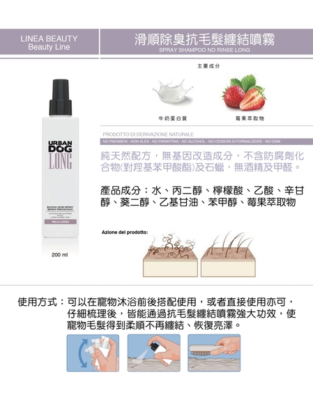 URBANDOG 城市系列 噴霧式乾洗沐浴乳200ml 犬貓適用 product thumbnail 5