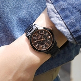 NATURALLY JOJO / JO96947-88R / 氣質典雅 菱格時尚 藍寶石水晶玻璃 日期顯示 陶瓷手錶 黑色 36mm