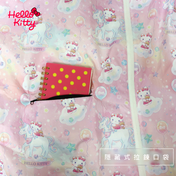 【正版授權】Disney迪士尼_前開式兒童雨衣 / (凱蒂貓Hello Kitty)-S product thumbnail 4