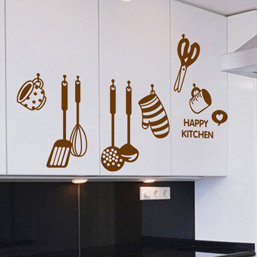 創意無痕壁貼 廚具 DIY組合壁貼 壁紙 牆貼 背景貼 Loxin