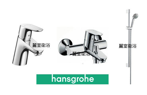 【麗室衛浴】殺很大 德國iF概念設計獎 Focus E² 系列 Hansgrohe龍頭*2+花灑組 限量一組