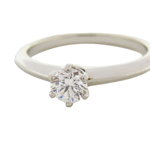 【二手名牌BRAND OFF】Tiffany & Co 蒂芬妮 Tiffany Setting 0.32CT 鑽石 PT950 鉑金戒指 product thumbnail 9