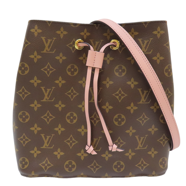 【二手名牌BRAND OFF】LOUIS VUITTON 路易威登 棕色 原花 PVC塗層帆布 NeoNoe 水桶 斜背包 M44022