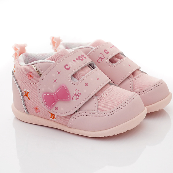 日本Moonstar月星頂級童鞋赤子心系列高筒碎花學步鞋B1474粉(寶寶段) product thumbnail 2