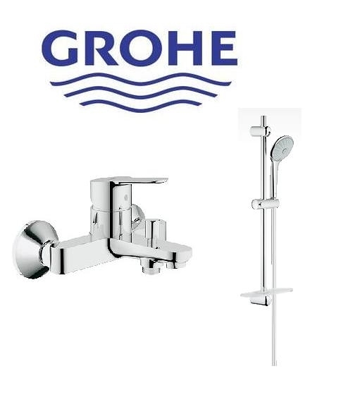 【麗室衛浴】德國GROHE BauEdge系列 淋浴龍頭 32820+Euphoria 110 27231滑桿組