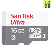 SanDisk 16GB 16G microSDHC【Ultra 80MB/s灰】microSD micro SD SDHC UHS-I C10 SDSQUNS-016G手機記憶卡