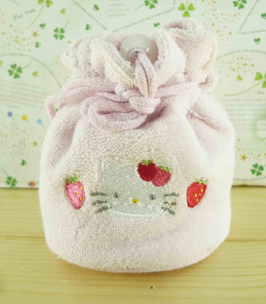 【震撼精品百貨】Hello Kitty 凱蒂貓-造型零錢包-粉草莓圖案