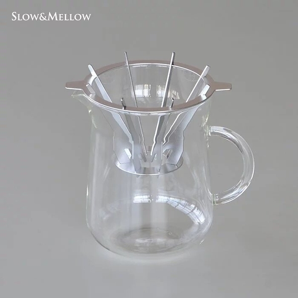 【沐湛咖啡】日本 Slow&Mellow 垂直濾杯 錐形濾杯 濾杯下壺組(1-2人)