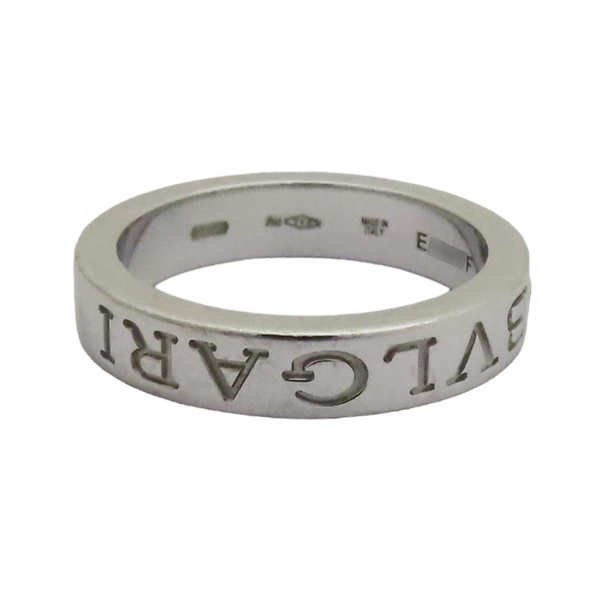 【二手名牌BRAND OFF】BVLGARI 寶格麗 BVLGARI BVLGARI系列 18白K金 戒指 product thumbnail 5