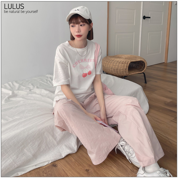 LULUS/甜美蝴蝶結櫻桃T恤３色【A01240237】 product thumbnail 3