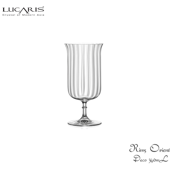 泰國Lucaris RIMS ORIENT Collection 旋耀東方系列 Deco 調酒杯 340mL 水晶調酒杯 水晶杯 雞尾酒杯