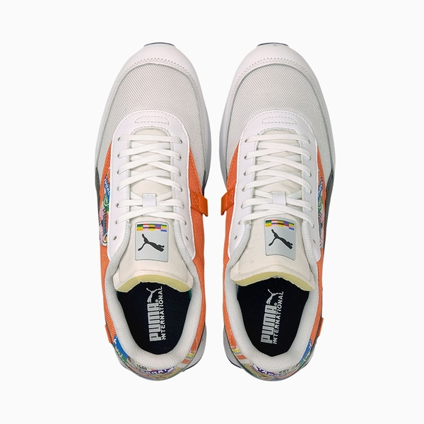 Puma Future Rider 男鞋 休閒 Wordmark 緩震 網布 皮革 橘 黑白【運動世界】37597101 product thumbnail 6