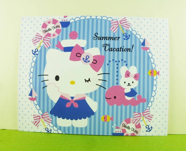 【震撼精品百貨】Hello Kitty 凱蒂貓~卡片-海軍藍