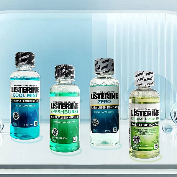 Listerine 李施德霖 漱口水(100ml) 冰涼薄荷／留蘭香／綠茶／無酒精 款式可選【小三美日】DS008040