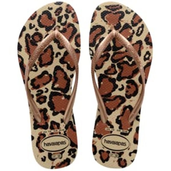 havaianas 哈瓦士 巴西人字拖 女款 Slim animals 豹紋沙 涼鞋 拖鞋 夾腳拖【南風百貨】