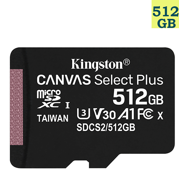 【免運】KINGSTON 512GB 512G microSDXC【100MB/s-P】microSD micro SD UHS U3 TF C10 Class10 SDCS2/512GB 金士頓 記憶卡