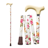 Merry Sticks 悅杖 繽紛生活折疊手杖Premium-象牙白紅玫瑰 (單支)【杏一】