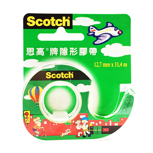 3M 思高牌 Scotch 104 隱形膠帶輕便型 附膠台 可手撕 1/2 12.7mm×11.4m