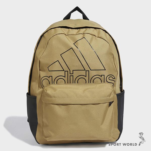 Adidas 後背包 Logo 鋪棉 棕【運動世界】HZ2470