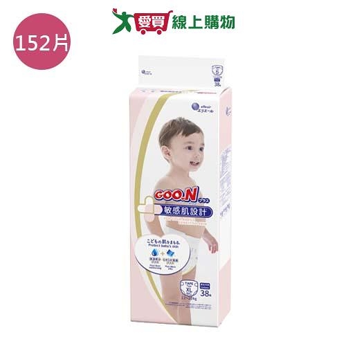大王境內版敏感肌黏貼型紙尿布XL152片(箱)【愛買】
