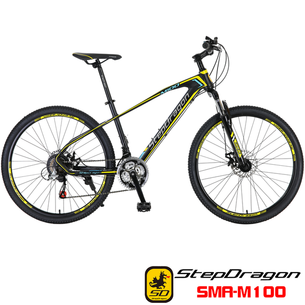 【StepDragon】SMA-M100 鋁合金碟煞 搭配 SHIMANO 21速 登山車（100% 出貨 服務升級〉