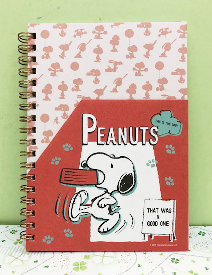 【震撼精品百貨】史奴比Peanuts Snoopy ~SNOOPY 線圈筆記本-紅走路#51553 product thumbnail 2