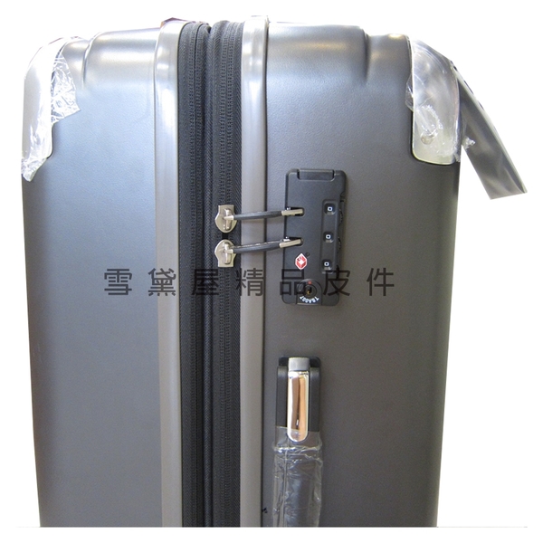 ~雪黛屋~LEAD 24吋行李箱可加大容量固定固定海密鎖硬殼360度旋轉耐摔耐磨損檢測通過箱體S2513
