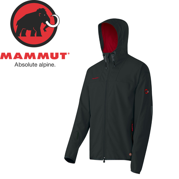 【MAMMUT 瑞士 男款 Ultimate Hoody Gore WindStopper防風抗水外套《黑》】1010-05171/防風外套