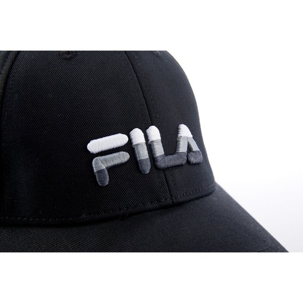 FILA 漸層款 LOGO棒球帽 黑色 HTV-5001-BK 【KAORACER】 product thumbnail 3