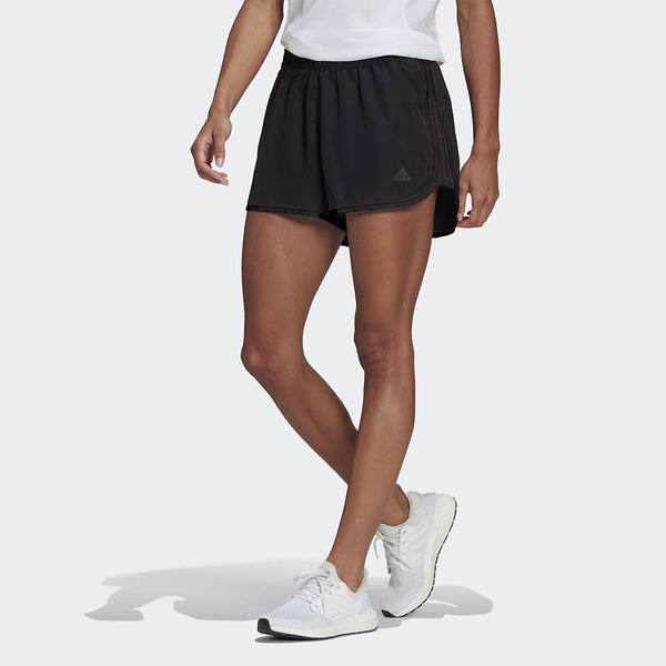 Adidas AEROREADY 女裝 短褲 慢跑 訓練 吸濕排汗 口袋 內裡褲 反光 黑【運動世界】GK5259 product thumbnail 3