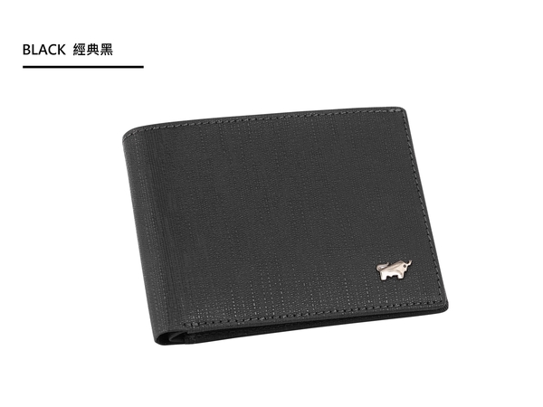 【全新正品】BRAUN BUFFEL 戰神系列 迷你版超薄短夾 黑色【寧寧小舖/台中30年皮件老店】BF378-312-1 product thumbnail 2