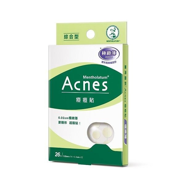 曼秀雷敦 ACNES 痘痘貼 極致薄綜合型(0.9cmx14入+1.1cmx12入)【小三美日】D611288