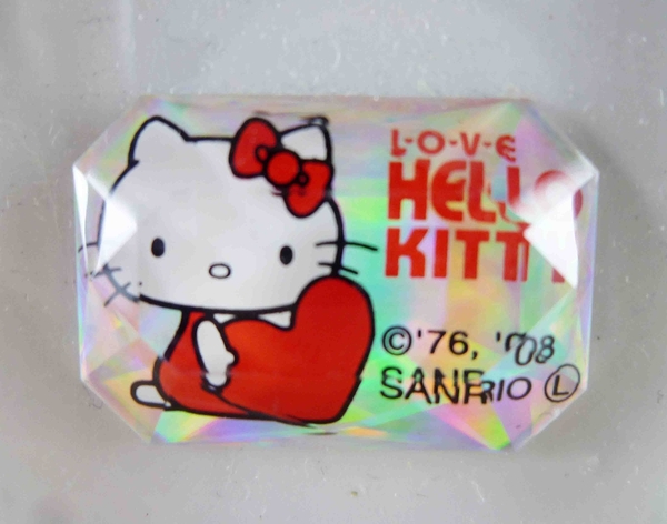 【震撼精品百貨】Hello Kitty 凱蒂貓~KITTY立體小貼紙-方心