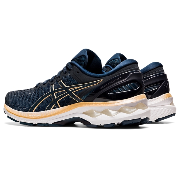 ASICS GEL-KAYANO 27 女鞋 慢跑 路跑 避震 低足弓 藍 金【運動世界】1012A649-402 product thumbnail 3