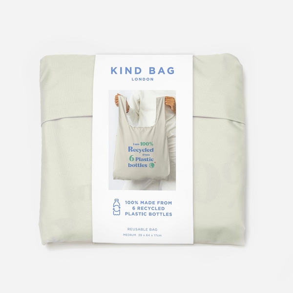 英國Kind Bag-環保收納購物袋-中-永續宣言(白) product thumbnail 5