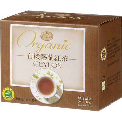 《曼寧》有機錫蘭紅茶 (3g*20茶包/盒) 1盒 斯里蘭卡 紅茶 原片茶葉