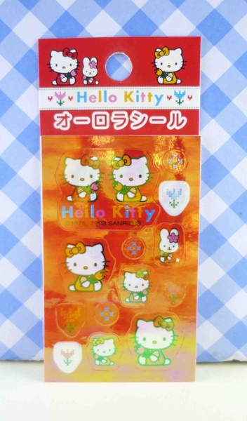 【震撼精品百貨】Hello Kitty 凱蒂貓~KITTY貼紙-花紅