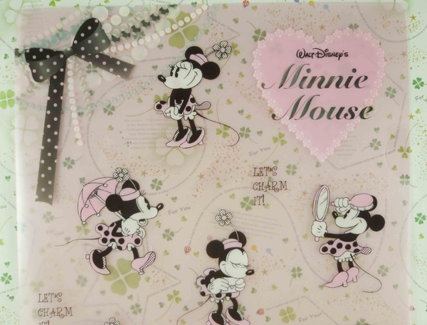 【震撼精品百貨】Micky Mouse_米奇/米妮 ~L型文件夾-紫圓點 product thumbnail 2