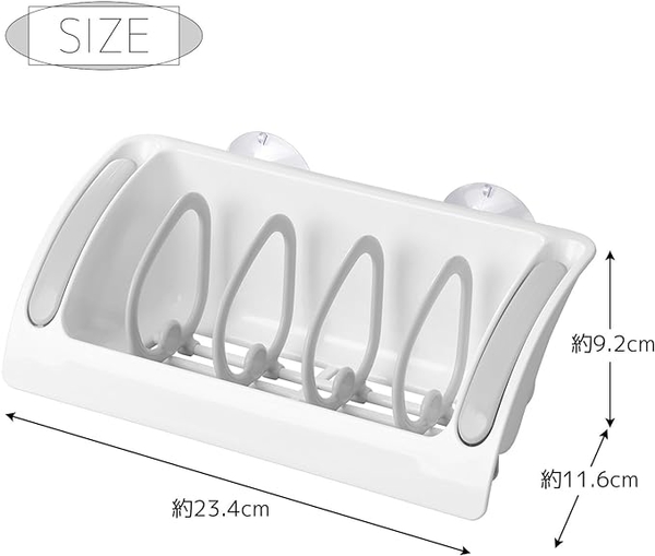 asdfkitty*日本製 INOMATA 可調式吸盤瀝水架/濾水架/置物架-海綿 菜瓜布 塑膠瓶類 晾乾架-正版商品 product thumbnail 3