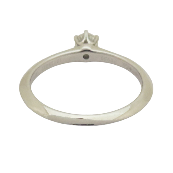 【二手名牌BRAND OFF】Tiffany & Co 蒂芬妮 Tiffany Setting 0.24CT 鑽石 PT950 鉑金戒指 product thumbnail 4