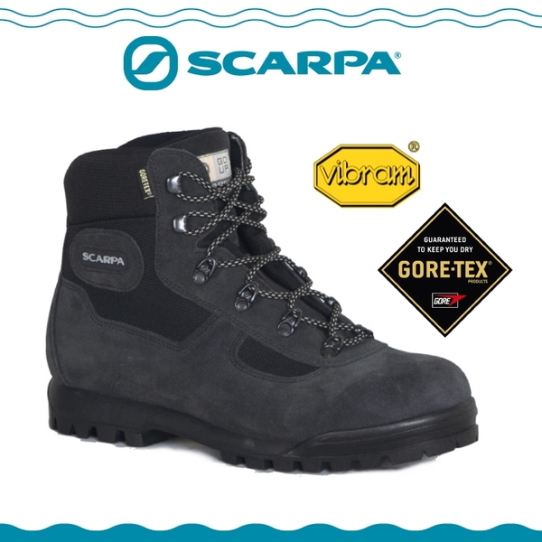 SCARPA 義大利GORE-TEX登山鞋《鐵灰》】60023E/防水透氣/高筒/黃金底