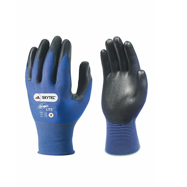 英國代購 兩副手套入 Skytec Ninja LITE Ultra Lightweight PU Nylon Lycra General Handling Work Gloves