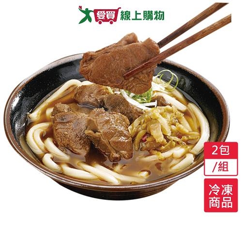 饗城紅燒香蔥牛肉麵2包/組650G/包)【愛買冷凍】