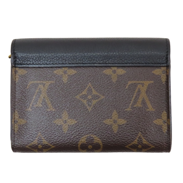 【二手名牌BRAND OFF】LOUIS VUITTON LV 路易威登 棕色 原花帆布 牛皮 鎖頭錢包 三折短夾 M67479 product thumbnail 2