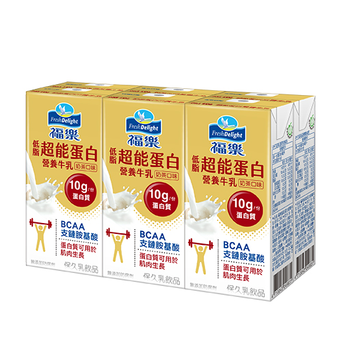 福樂超能蛋白營養牛乳奶茶200mlx6【愛買】 product thumbnail 2